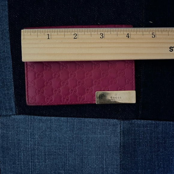 Gucci Pocket Organizer Wallet - Fuchsia MicroGuccissima. 💯 Authentic - Picture 5 of 5
